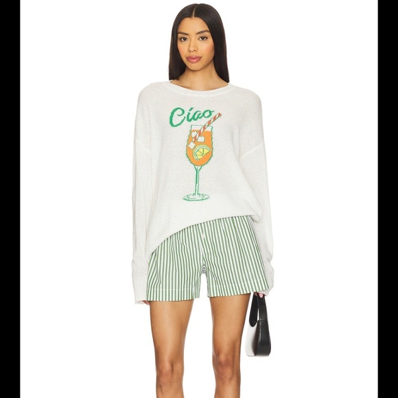 Show me your mumu woodsy sweater in ciao cocktail, oversized sweater, size XS - Picture 2 of 13